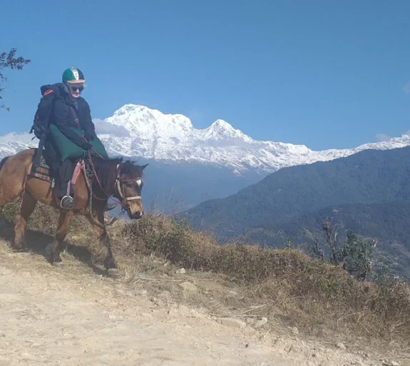 Sarangkot horseback riding tour.