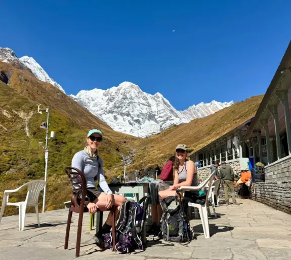 Sunshine at Nepal ABC Trek.